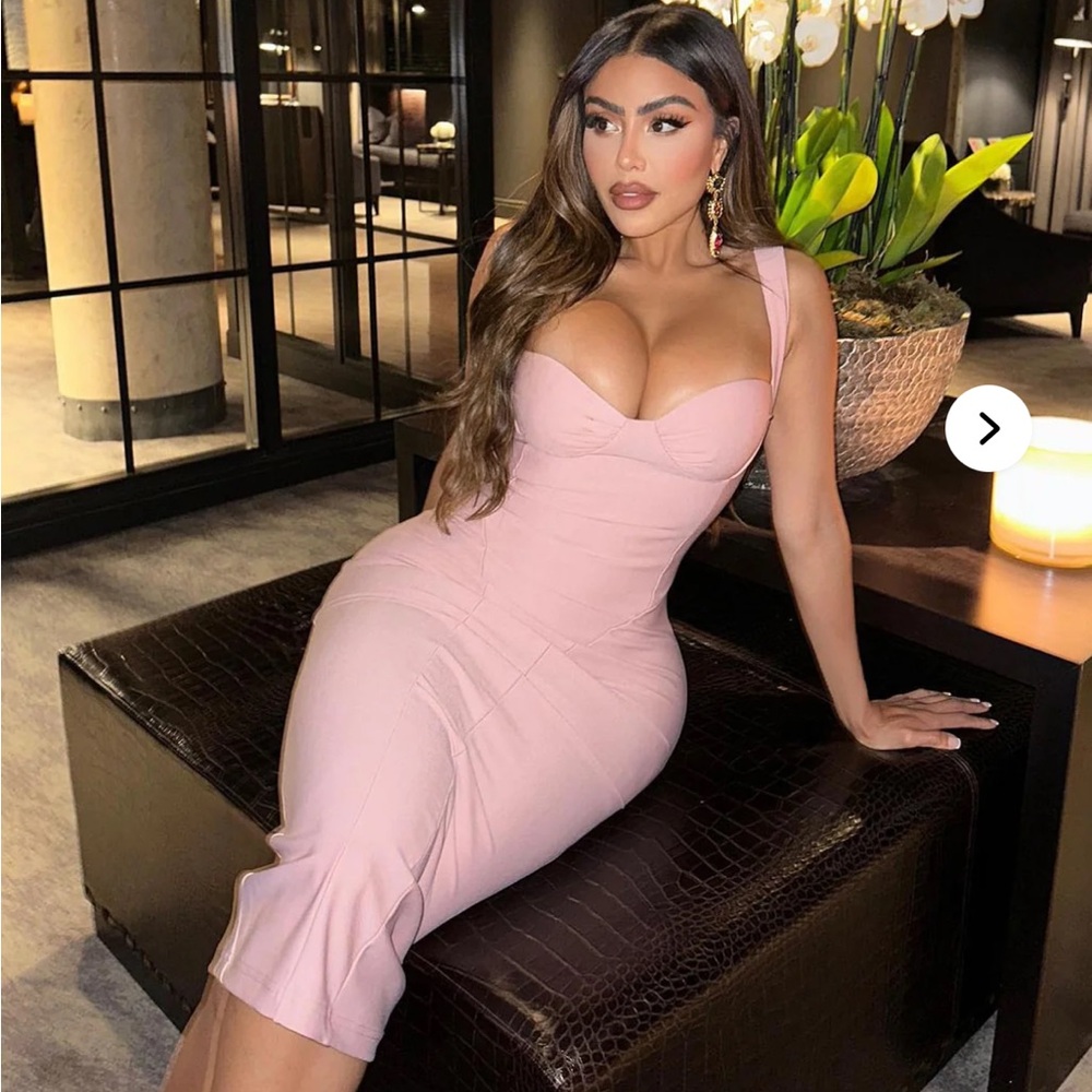 Fashion Nova Pink Bodycon Dress